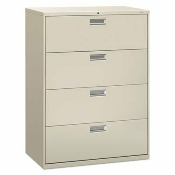 Hon HON, 600 SERIES FOUR-DRAWER LATERAL FILE, 42W X 18D X 52.5H, LIGHT GRAY 694LQ